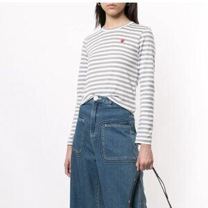 Comme Des Garçons Play Striped Top | Size L
